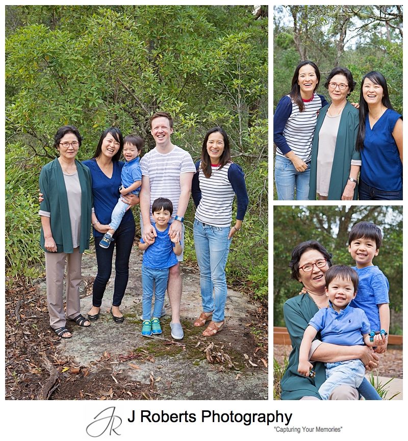 Extended Family Portrait Photography Sydney OH Reid Reserve Chatswood